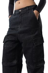 Baggy Cargo Zip Jeans