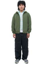 Green Zip-Up Hoodie