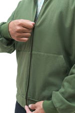 Green Zip-Up Hoodie