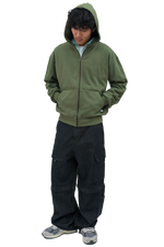 Green Zip-Up Hoodie