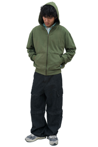 Green Zip-Up Hoodie