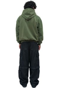 Green Zip-Up Hoodie