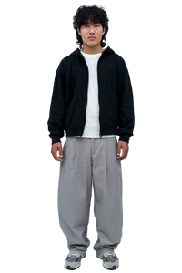 Grey Pleated Pant