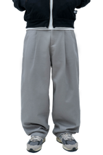 Grey Pleated Pant