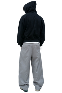 Grey Pleated Pant